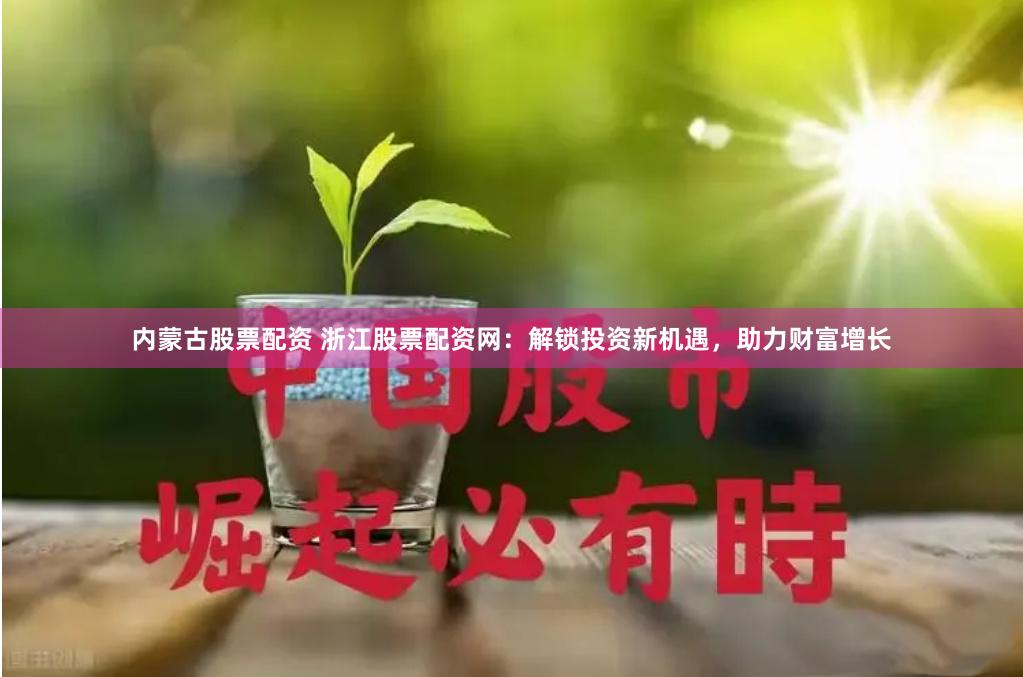 内蒙古股票配资 浙江股票配资网：解锁投资新机遇，助力财富增长