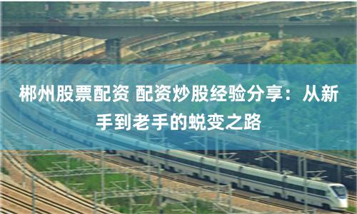 郴州股票配资 配资炒股经验分享：从新手到老手的蜕变之路